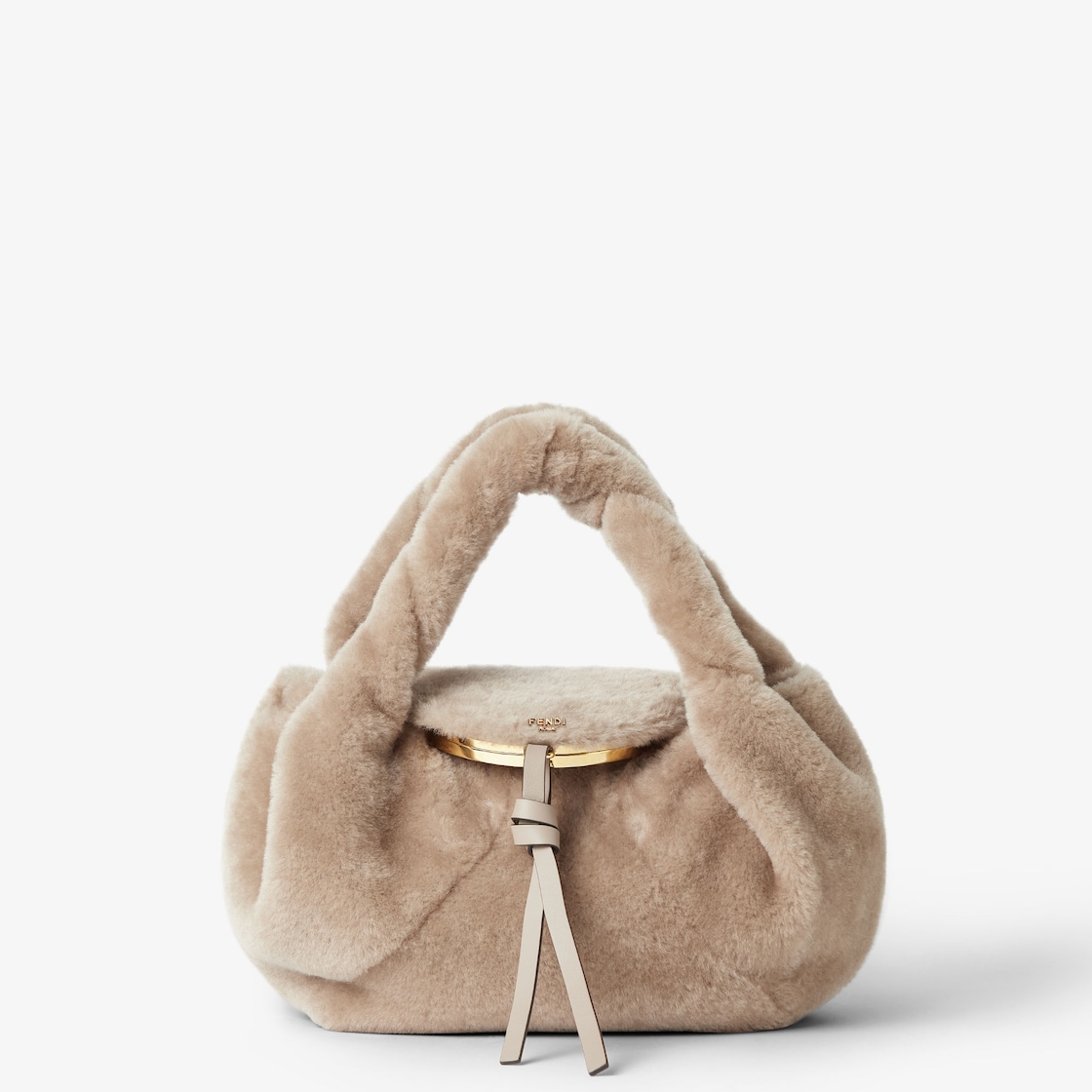 FENDI Spy Small Beige shearling bag - Image 1